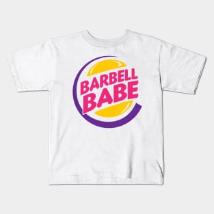 Barbell Babe Kids T-Shirt